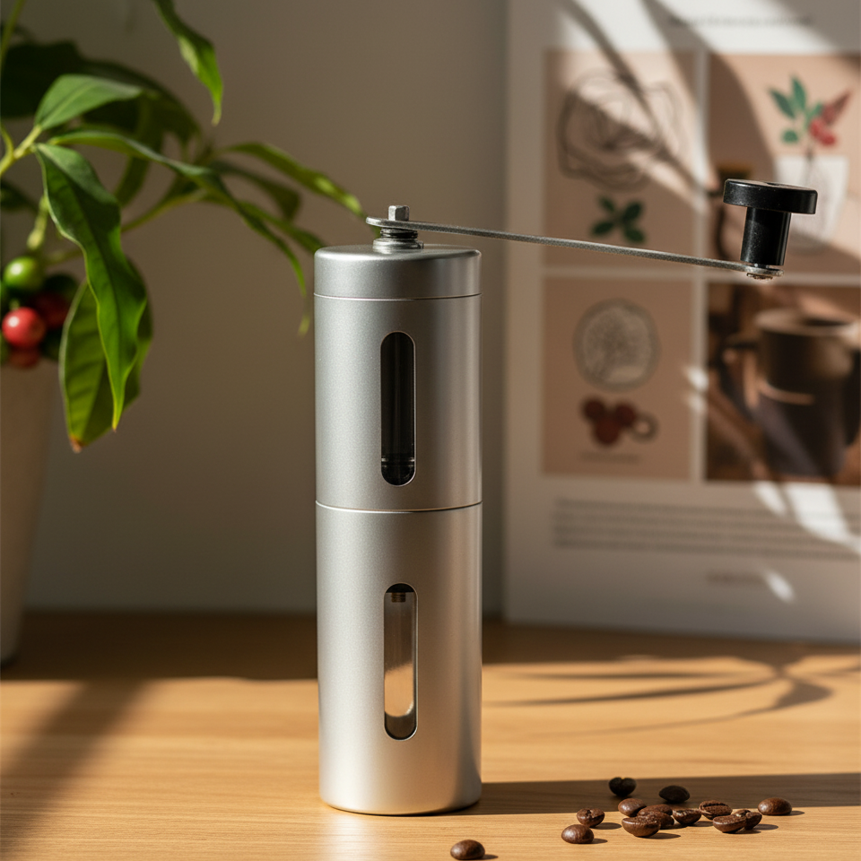 Portable Hand Crank Coffee Grinder